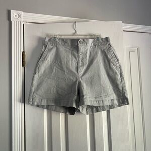 Oak + Fort Blue Gray High Waisted Women's Shorts